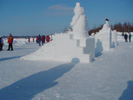Special events in winter, like snow building, are part of the winter program of Saksala ArtRadius.