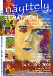 affiche and invitation child art exhibition Silm�t Auki - Open Eyes