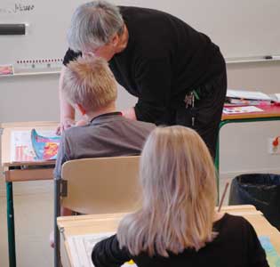 Through instructions, reflections new ideas can appear in the work.