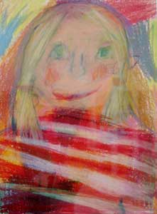 Wax crayon coloring by Reetta