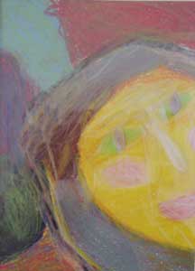 Wax crayon coloring by Riikka.