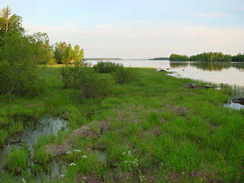 Kyyvesi Lake is located at 3 km from the art center.