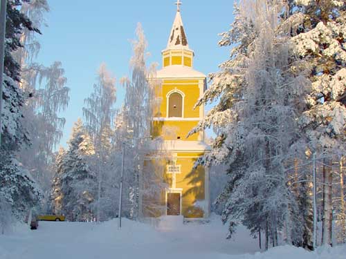 The bell tower of the old church in Haukivuori kirkonkyl�.
